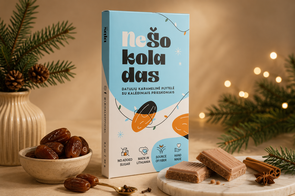 Dadel-karamelreep met kerstkruiden