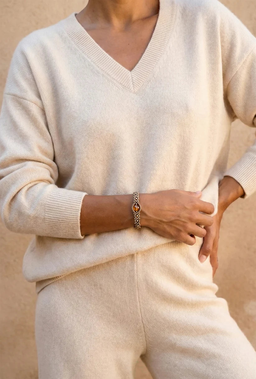 SOUL – Handgemaakte boho-armband met citrien