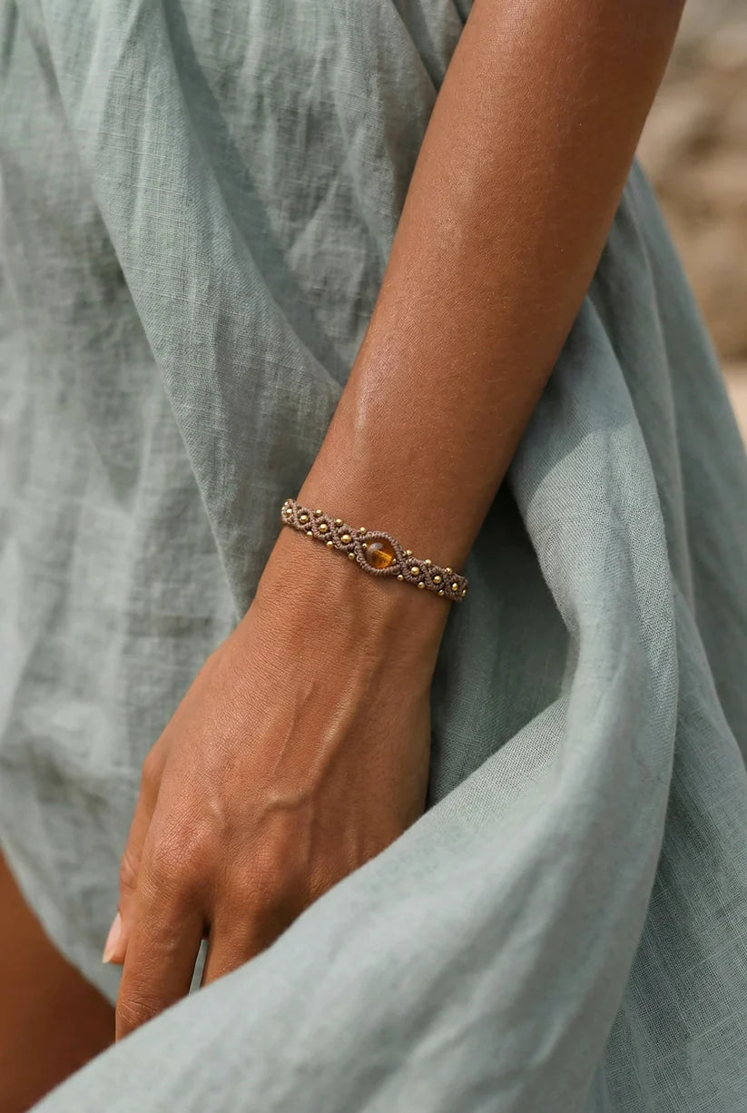 SOUL – Handgemaakte boho-armband met citrien