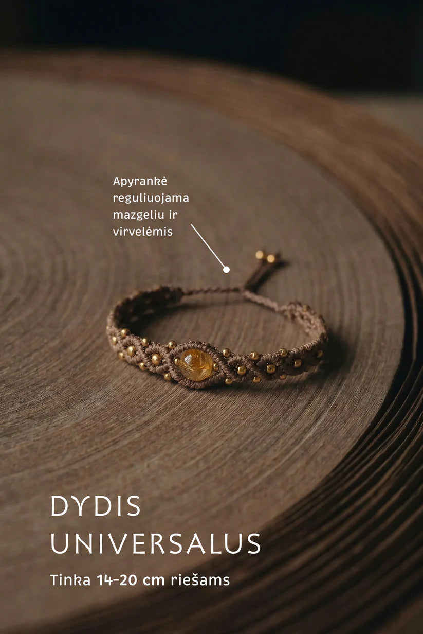SOUL – Handgemaakte boho-armband met citrien
