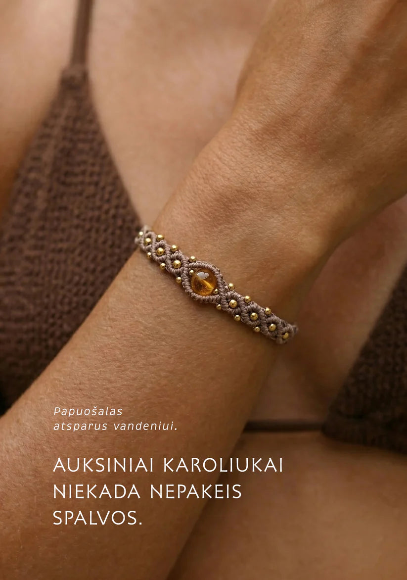 SOUL – Handgemaakte boho-armband met citrien