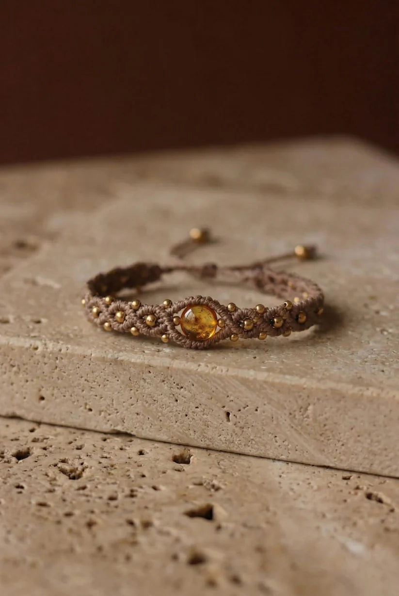 SOUL – Handgemaakte boho-armband met citrien